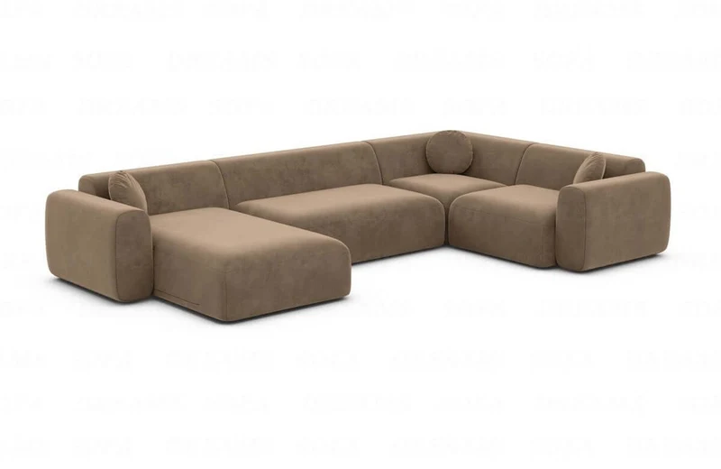 Stoff Wohnlandschaft Cortegada U-Form
