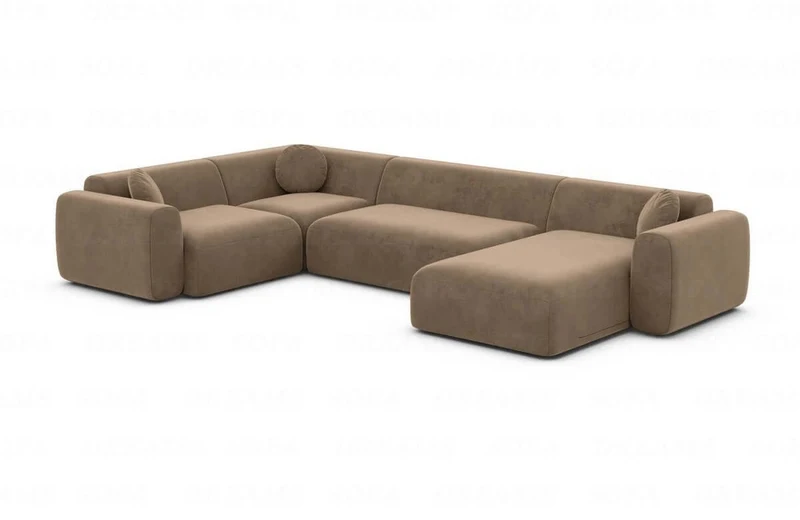 Stoff Wohnlandschaft Cortegada U-Form