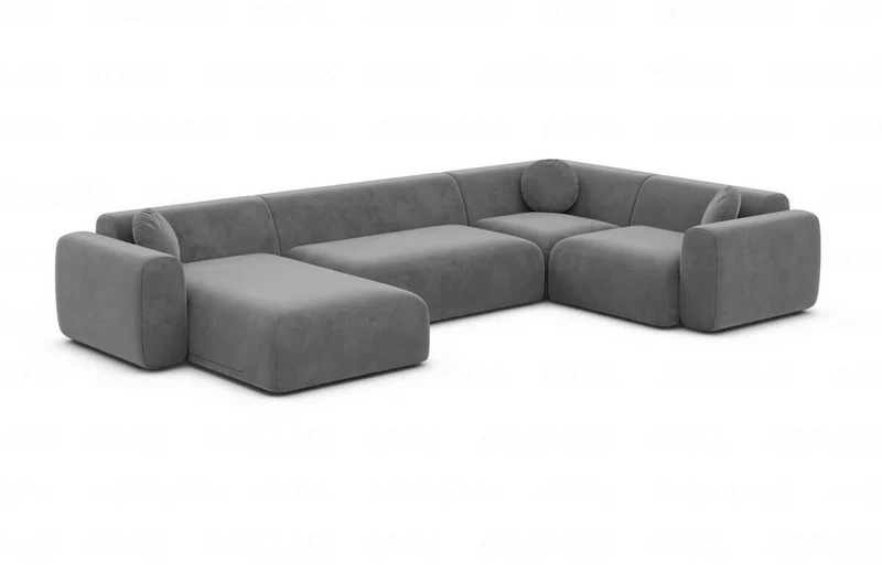 Stoff Wohnlandschaft Cortegada U-Form