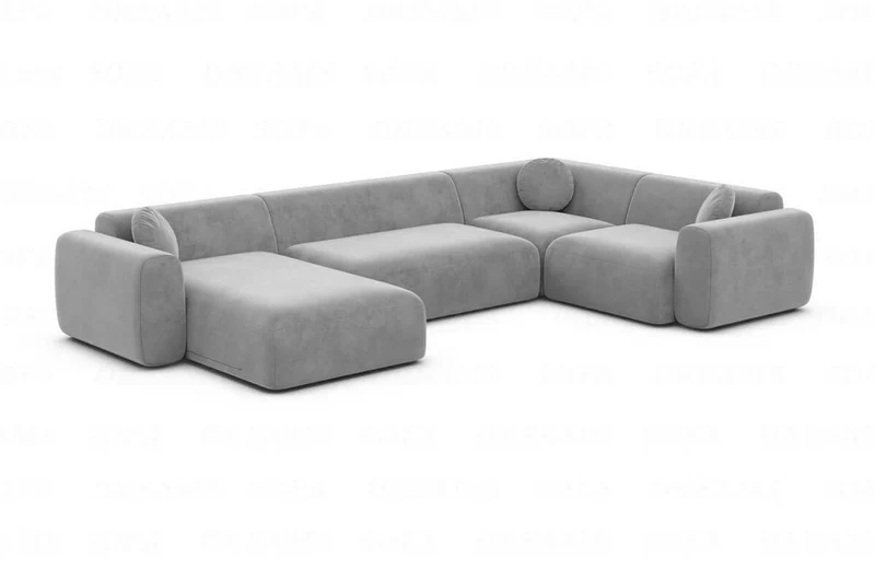 Stoff Wohnlandschaft Cortegada U-Form