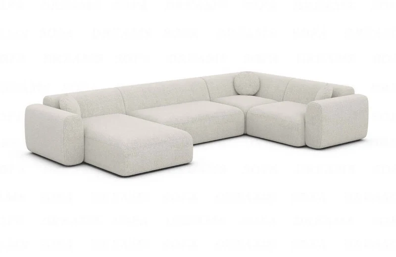 Stoff Wohnlandschaft Cortegada U-Form