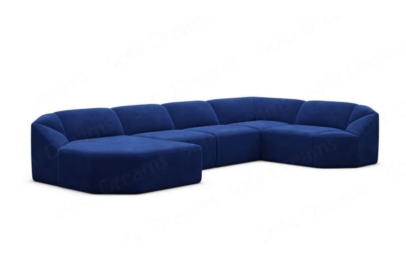 Wohnlandschaft Cabrera U-Form aus Stoff