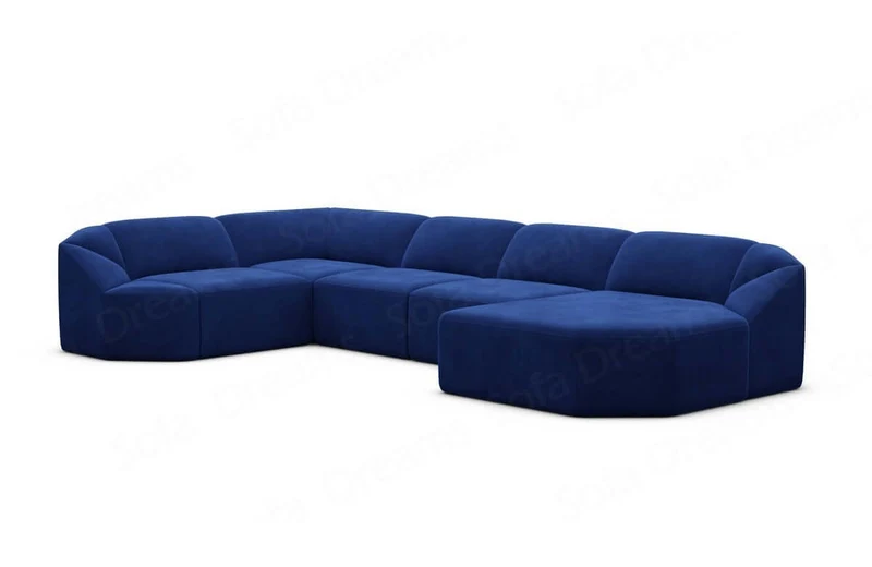 Wohnlandschaft Cabrera U-Form aus Stoff