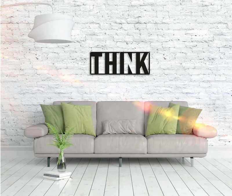 Wandbild Think