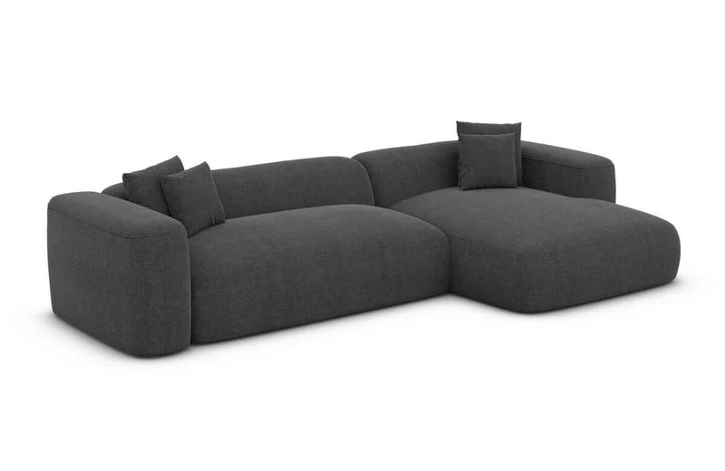 Couch Alcudia L-Form in Stoff