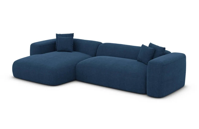 Couch Alcudia L-Form in Stoff