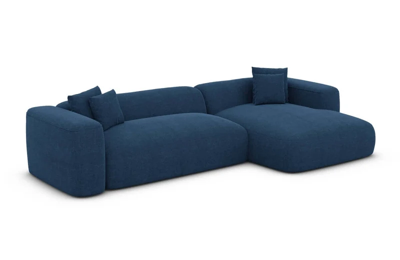 Couch Alcudia L-Form in Stoff