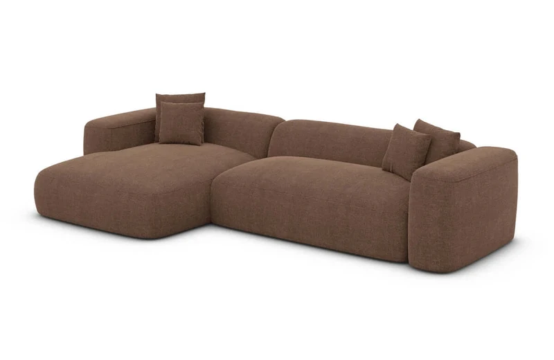 Couch Alcudia L-Form in Stoff