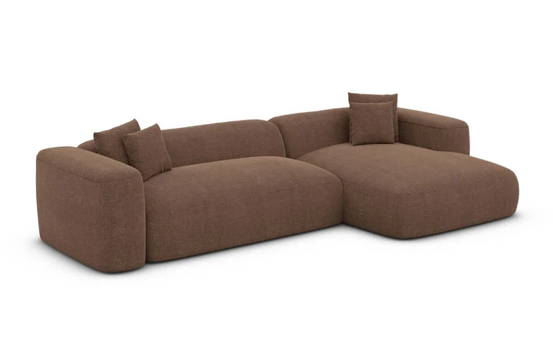 Couch Alcudia L-Form in Stoff