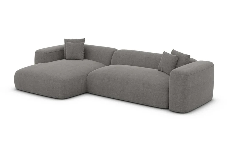 Couch Alcudia L-Form in Stoff