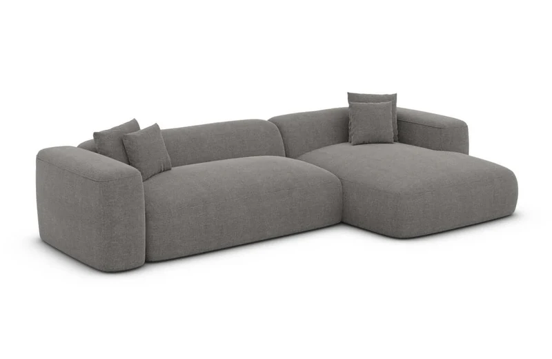 Couch Alcudia L-Form in Stoff