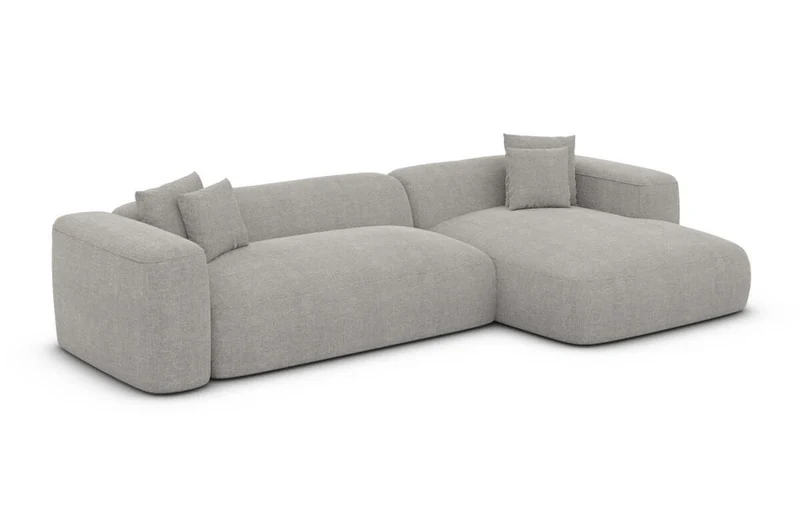 Couch Alcudia L-Form in Stoff