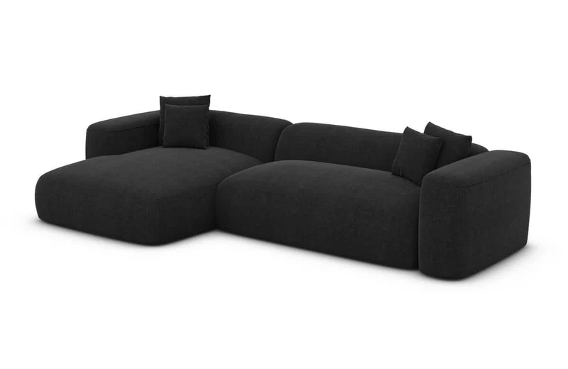 Couch Alcudia L-Form in Stoff