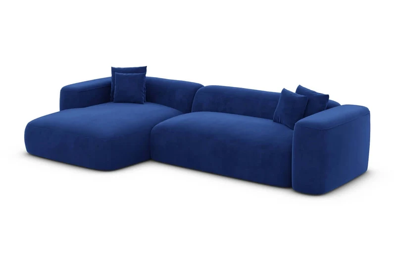 Couch Alcudia L-Form in Stoff