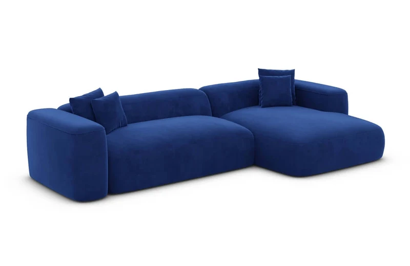 Couch Alcudia L-Form in Stoff