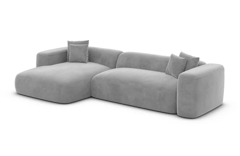 Couch Alcudia L-Form in Stoff