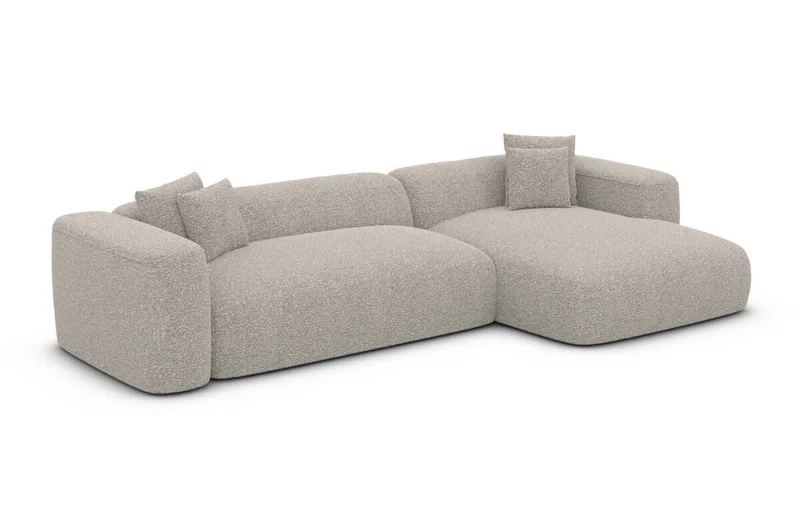 Couch Alcudia L-Form in Stoff