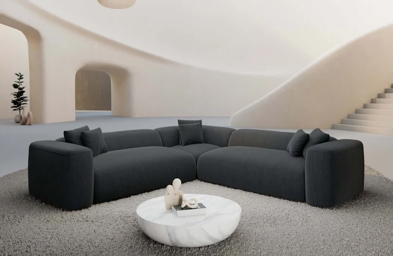 Stoff Ecksofa Alcudia L-Form