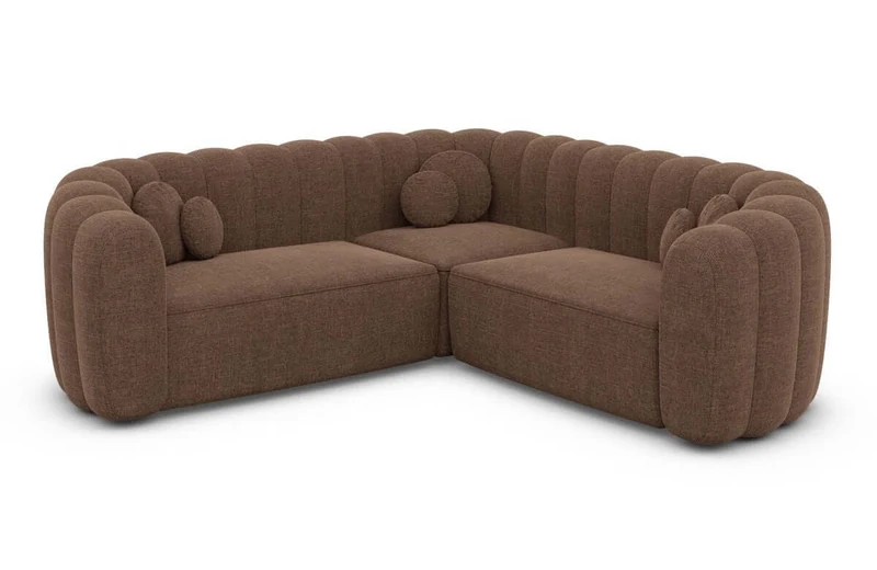Stoff Ecksofa Almeria L-Form