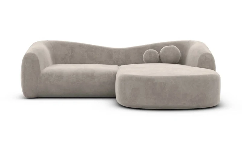 Ecksofa Murcia L-Form aus Stoff