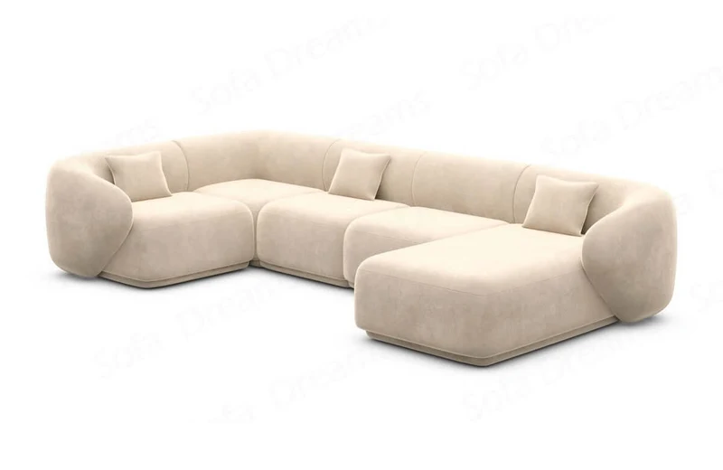 Couchlandschaft Marbella U-Form in Stoff