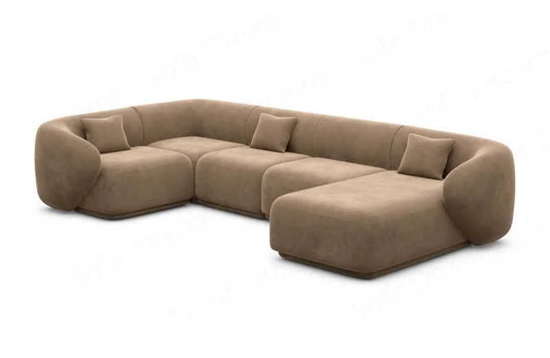 Couchlandschaft Marbella U-Form in Stoff
