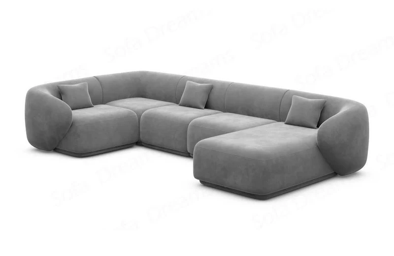 Couchlandschaft Marbella U-Form in Stoff