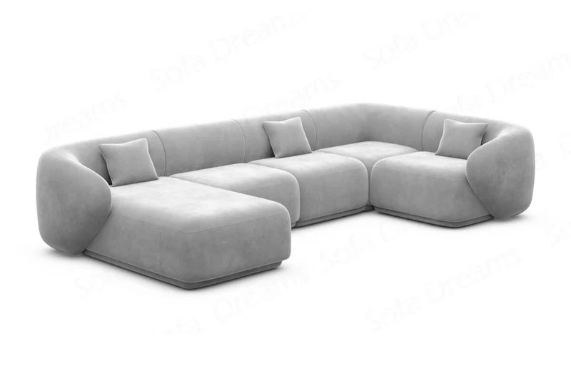 Couchlandschaft Marbella U-Form in Stoff