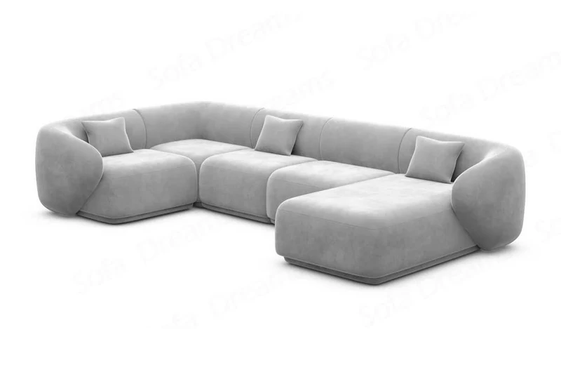 Couchlandschaft Marbella U-Form in Stoff