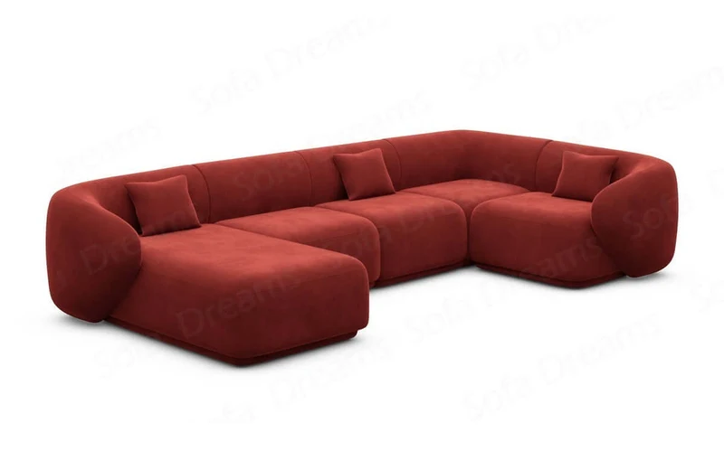 Couchlandschaft Marbella U-Form in Stoff