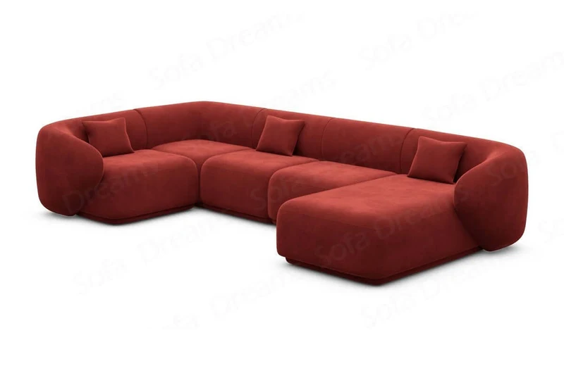 Couchlandschaft Marbella U-Form in Stoff