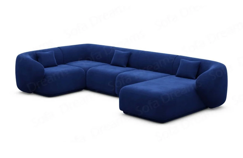 Couchlandschaft Marbella U-Form in Stoff