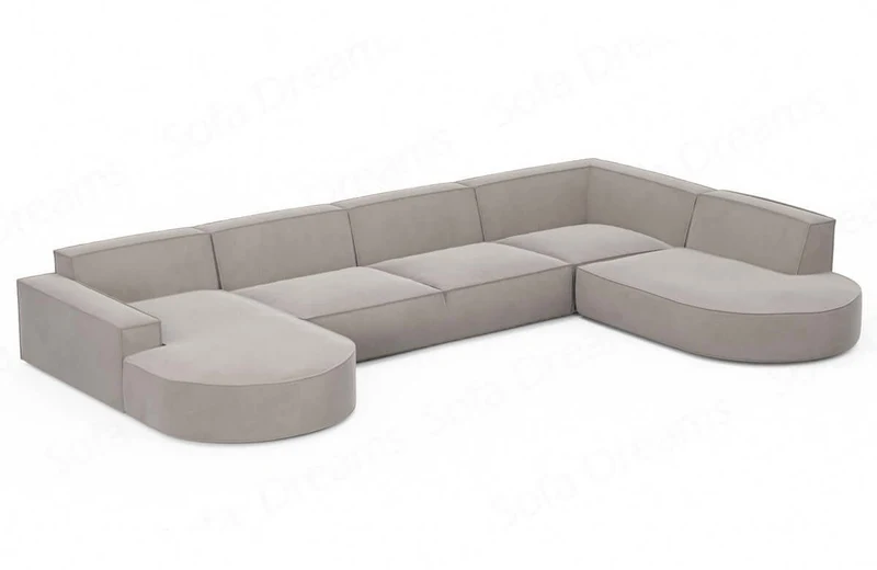 Wohnlandschaft Alegranza U-Form aus Stoff