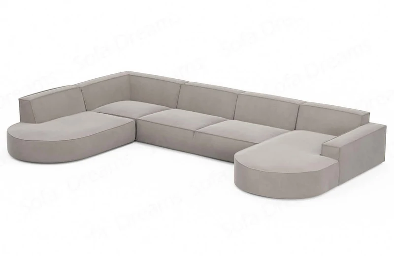 Wohnlandschaft Alegranza U-Form aus Stoff