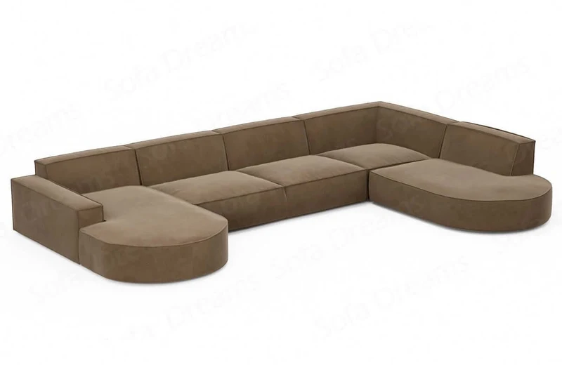 Wohnlandschaft Alegranza U-Form aus Stoff