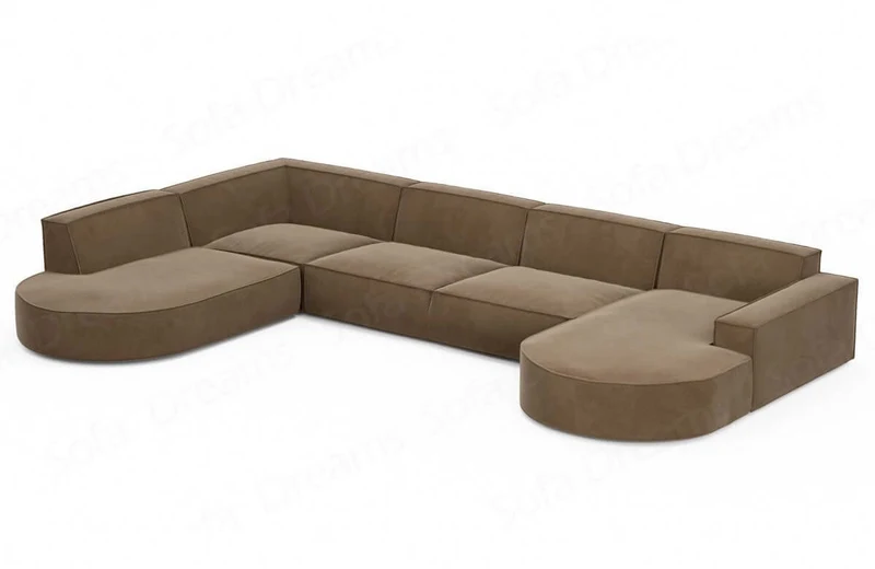 Wohnlandschaft Alegranza U-Form aus Stoff