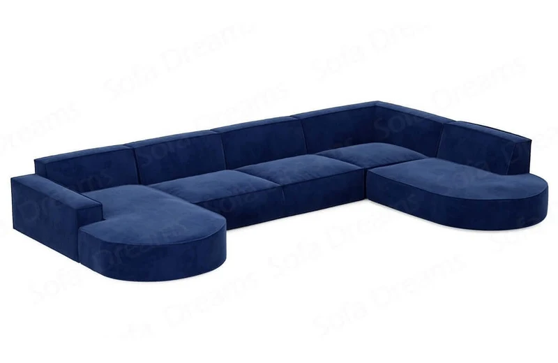 Wohnlandschaft Alegranza U-Form aus Stoff