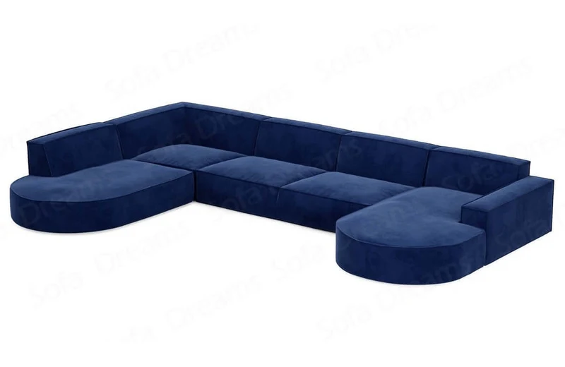 Wohnlandschaft Alegranza U-Form aus Stoff