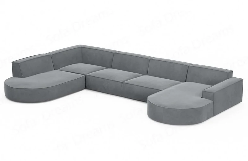 Wohnlandschaft Alegranza U-Form aus Stoff