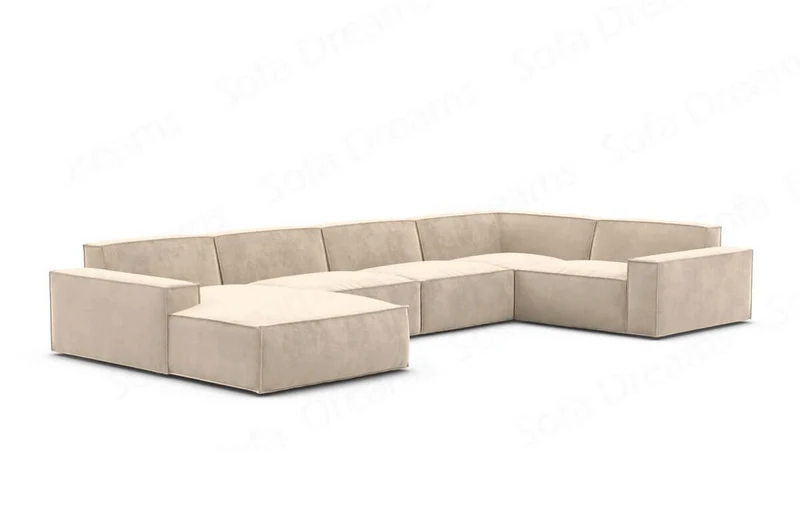 Wohnlandschaft Formenta U-Form aus Stoff