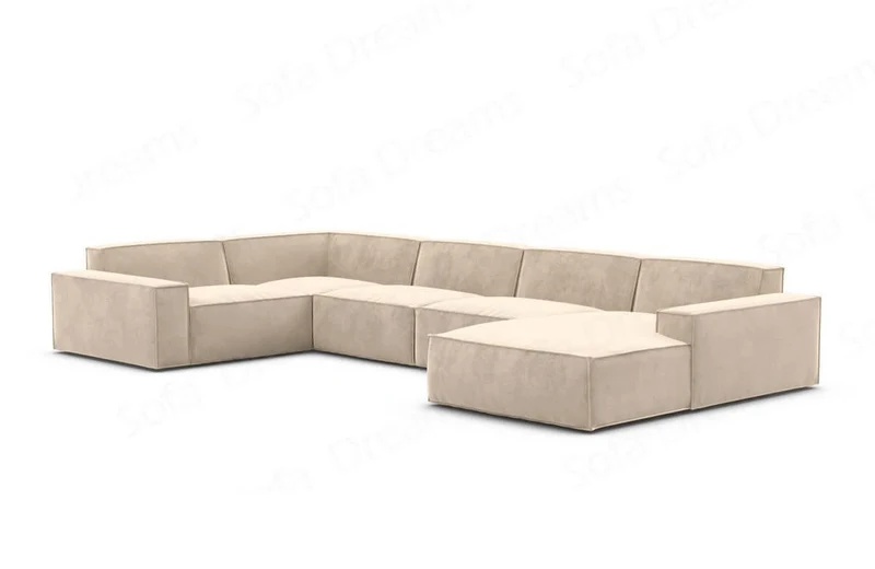 Wohnlandschaft Formenta U-Form aus Stoff