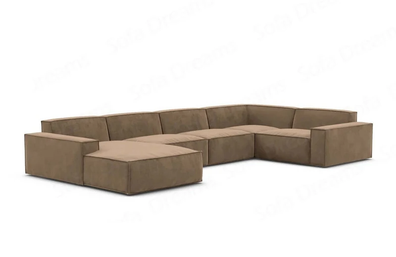 Wohnlandschaft Formenta U-Form aus Stoff