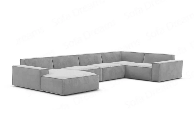 Wohnlandschaft Formenta U-Form aus Stoff
