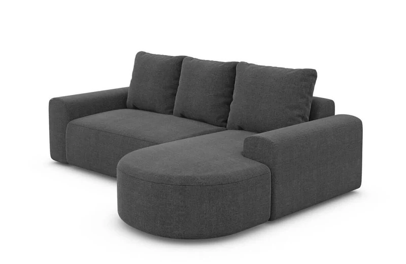 Couch Gomera L-Form in Stoff Kurz
