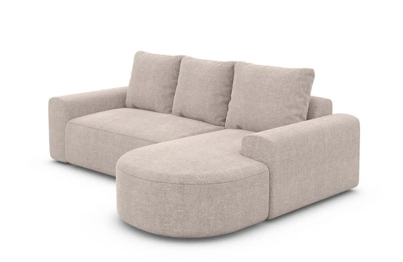 Couch Gomera L-Form in Stoff Kurz