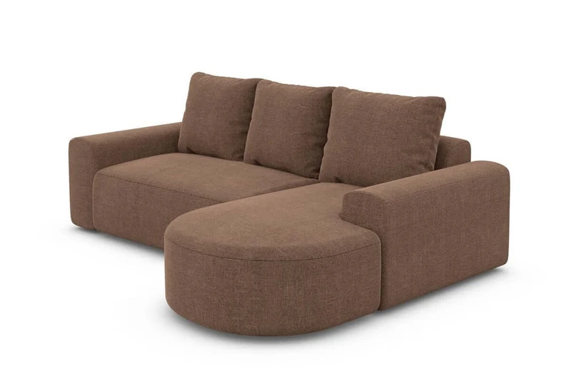 Couch Gomera L-Form in Stoff Kurz