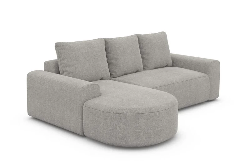 Couch Gomera L-Form in Stoff Kurz