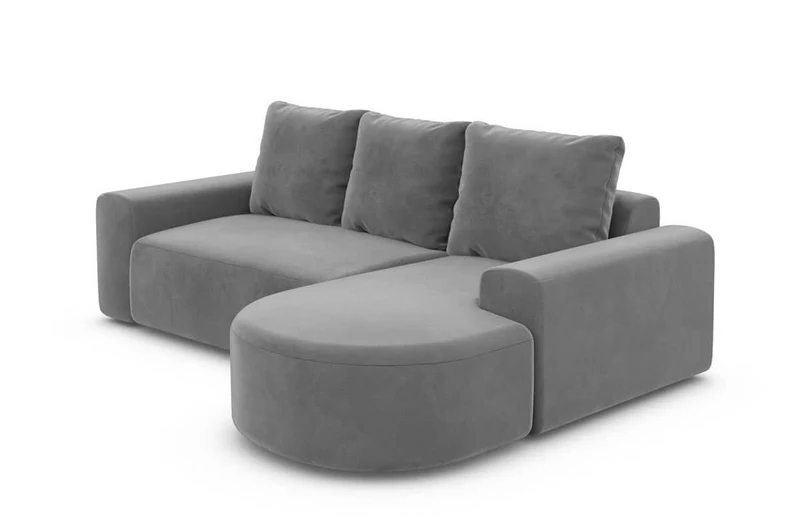 Couch Gomera L-Form in Stoff Kurz