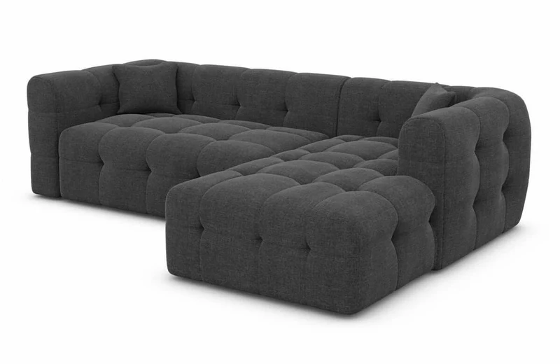 Couch Sevilla L-Form in Stoff
