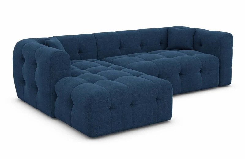 Couch Sevilla L-Form in Stoff